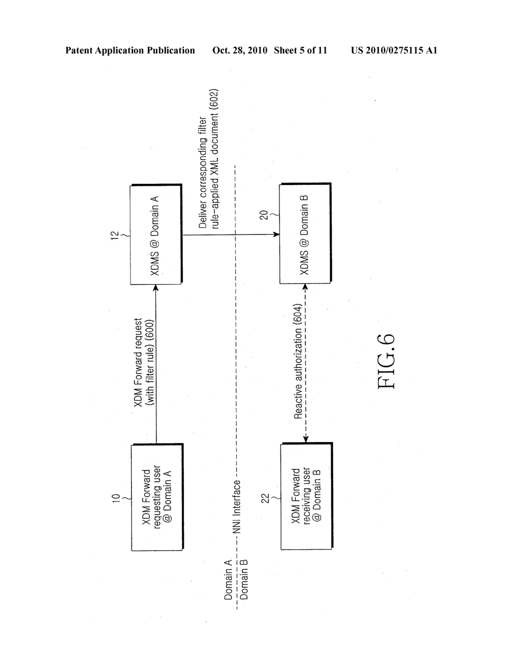 XDM SYSTEM AND METHOD FOR FORWARDING A DOCUMENT - diagram, schematic, and image 06