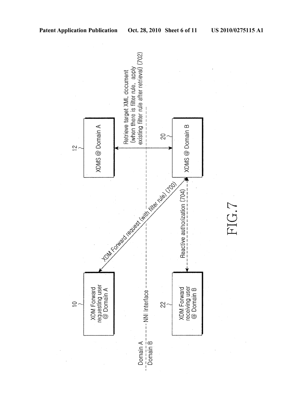 XDM SYSTEM AND METHOD FOR FORWARDING A DOCUMENT - diagram, schematic, and image 07