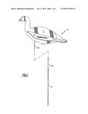 INTERLOCKING THREE DIMENSIONAL SILHOUETTE AVIAN DECOY diagram and image