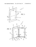 Plasterboard panel for access to a compartment diagram and image