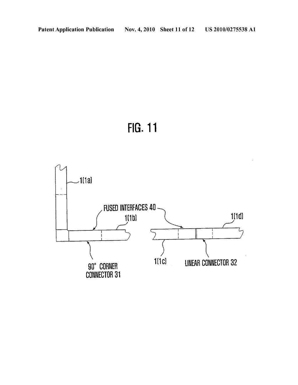 SPACER ARRANGEMENT WITH FUSABLE CONNECTOR FOR INSULATING GLASS UNITS - diagram, schematic, and image 12