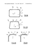 FLANGE FOR SELF-SUPPORTING RIGID HOLLOW BODY, METHOD FOR MAKING SUCH A HOLLOW BODY USING SUCH FLANGES, AND EQUIPMENT FOR IMPLEMENTING SAID METHOD diagram and image