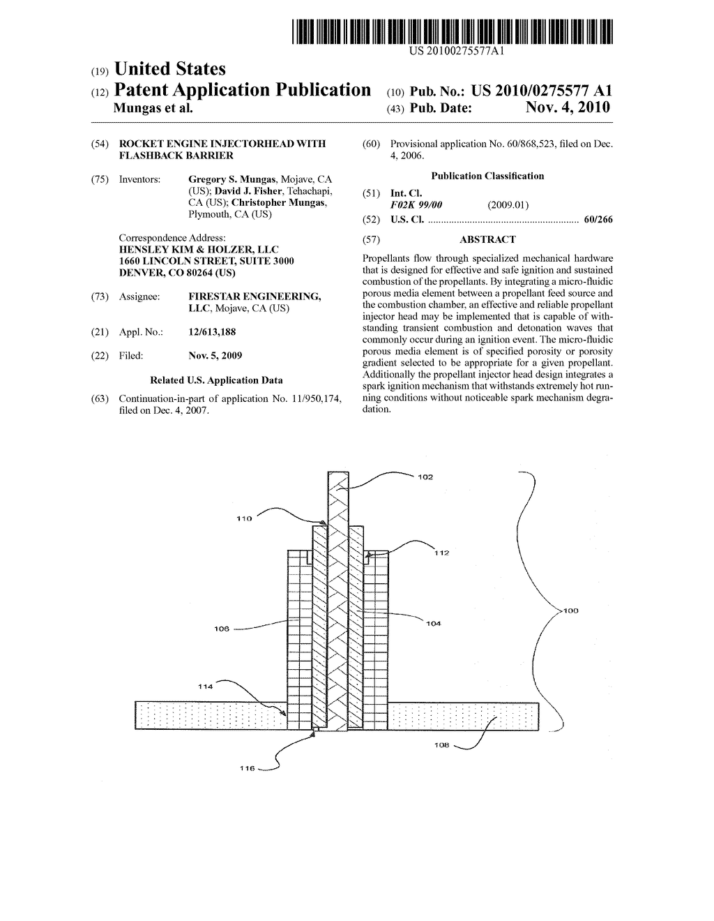 ROCKET ENGINE INJECTORHEAD WITH FLASHBACK BARRIER - diagram, schematic, and image 01