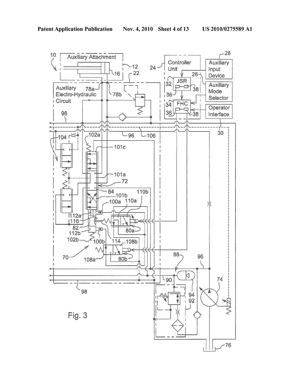 Electro-Hydraulic Auxiliary Mode Control - diagram, schematic, and image 05