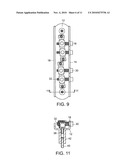 Ajustable bridge for a stringed instrument diagram and image