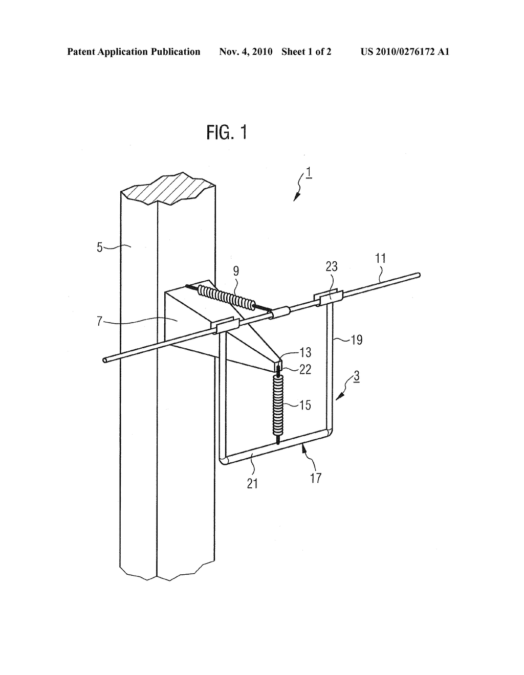 HOLDING DEVICE FOR AN OVERHEAD LINE AND OVERHEAD LINE CONFIGURATION - diagram, schematic, and image 02