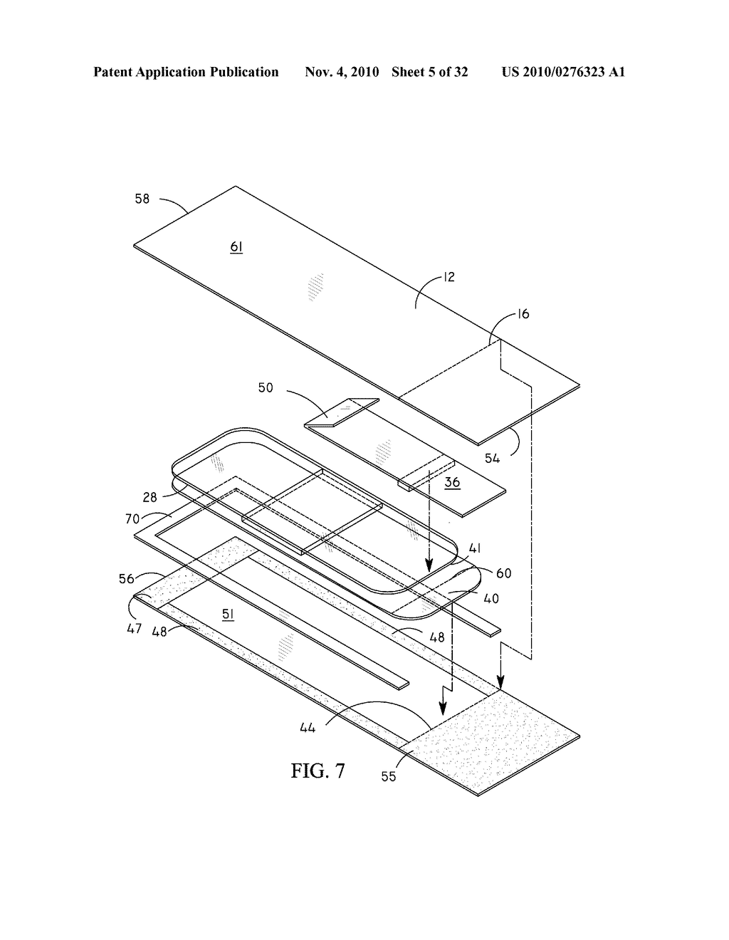 Packaging and dispensers for adhesive backed elements - diagram, schematic, and image 06