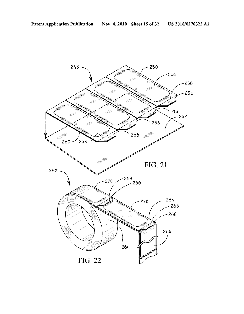 Packaging and dispensers for adhesive backed elements - diagram, schematic, and image 16