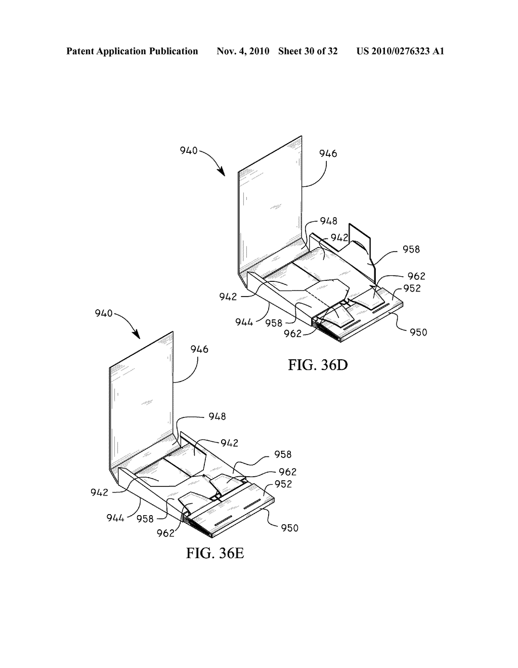 Packaging and dispensers for adhesive backed elements - diagram, schematic, and image 31