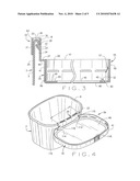 HINGED LID FOR A FOOD CONTAINER diagram and image