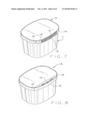 HINGED LID FOR A FOOD CONTAINER diagram and image