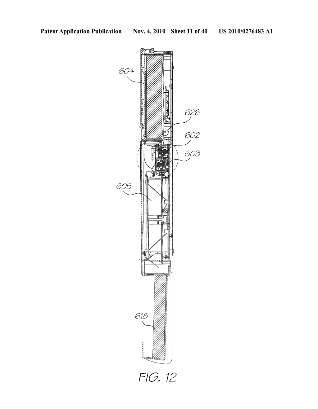 RETRACTABLE ELECTRONIC PEN FOR SENSING CODED DATA - diagram, schematic, and image 12