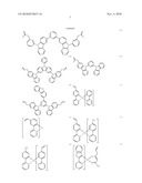 ORGANIC ELECTROLUMINESCENT ELEMENT MATERIAL, ORGANIC ELECTROLUMINESCENT ELEMENT, METHOD OF MANUFACTURING ORGANIC ELECTROLUMINESCENT ELEMENT, DISPLAY DEVICE, AND ILLUMINATING DEVICE diagram and image