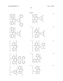 ORGANIC ELECTROLUMINESCENT ELEMENT MATERIAL, ORGANIC ELECTROLUMINESCENT ELEMENT, METHOD OF MANUFACTURING ORGANIC ELECTROLUMINESCENT ELEMENT, DISPLAY DEVICE, AND ILLUMINATING DEVICE diagram and image