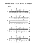 METHOD FOR FABRICATING FLEXIBLE SEMICONDUCTOR DEVICE AND LAYERED FILM USED THEREFORE diagram and image