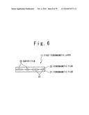 MAGNETORESISTANCE DEVICE INCLUDING LAYERED FERROMAGNETIC STRUCTURE, AND METHOD OF MANUFACTURING THE SAME diagram and image