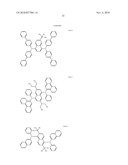 ORGANIC ELECTROLUMINESCENCE DEVICE AND ORGANIC LIGHT EMITTING MEDIUM diagram and image