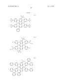 ORGANIC ELECTROLUMINESCENCE DEVICE AND ORGANIC LIGHT EMITTING MEDIUM diagram and image