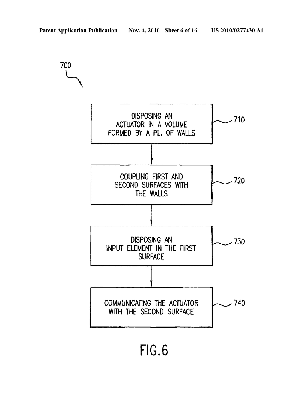 METHOD AND APPARATUS FOR PROVIDING HAPTIC FEEDBACK TO NON-INPUT LOCATIONS - diagram, schematic, and image 07