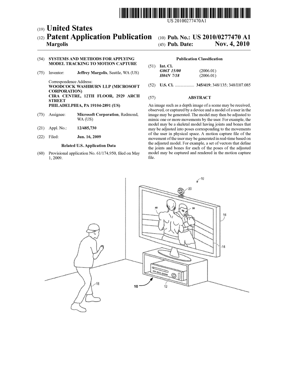 Systems And Methods For Applying Model Tracking To Motion Capture - diagram, schematic, and image 01