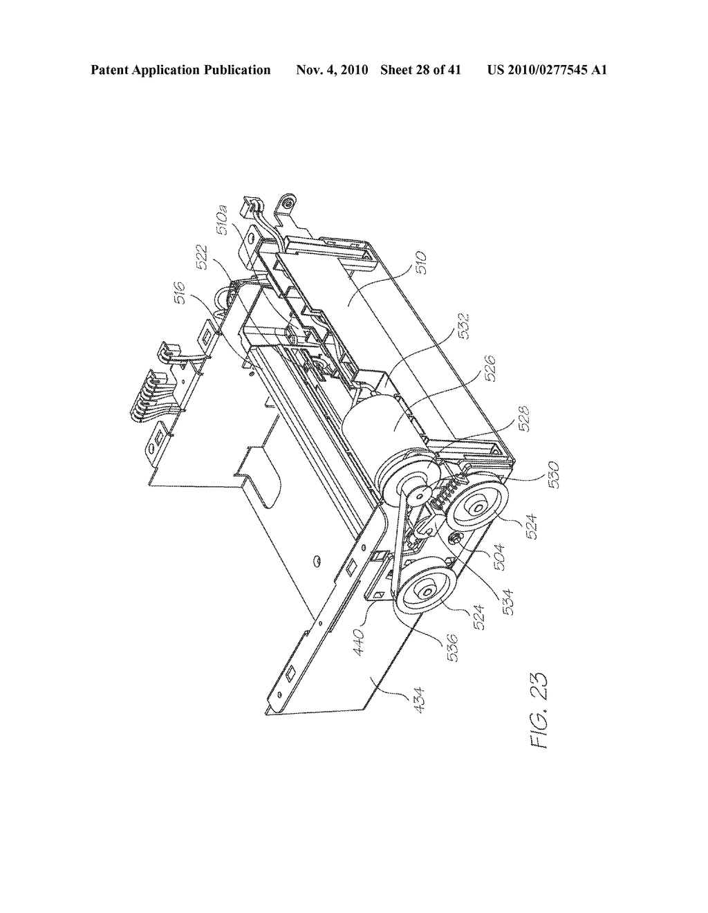 PRINTER HAVING DISENGAGEABLE MEDIA PICK UP - diagram, schematic, and image 29