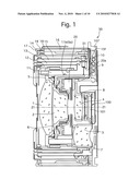 LENS FRAME RADIALLY-DISPLACING MECHANISM OF RETRACTABLE PHOTOGRAPHIC LENS diagram and image