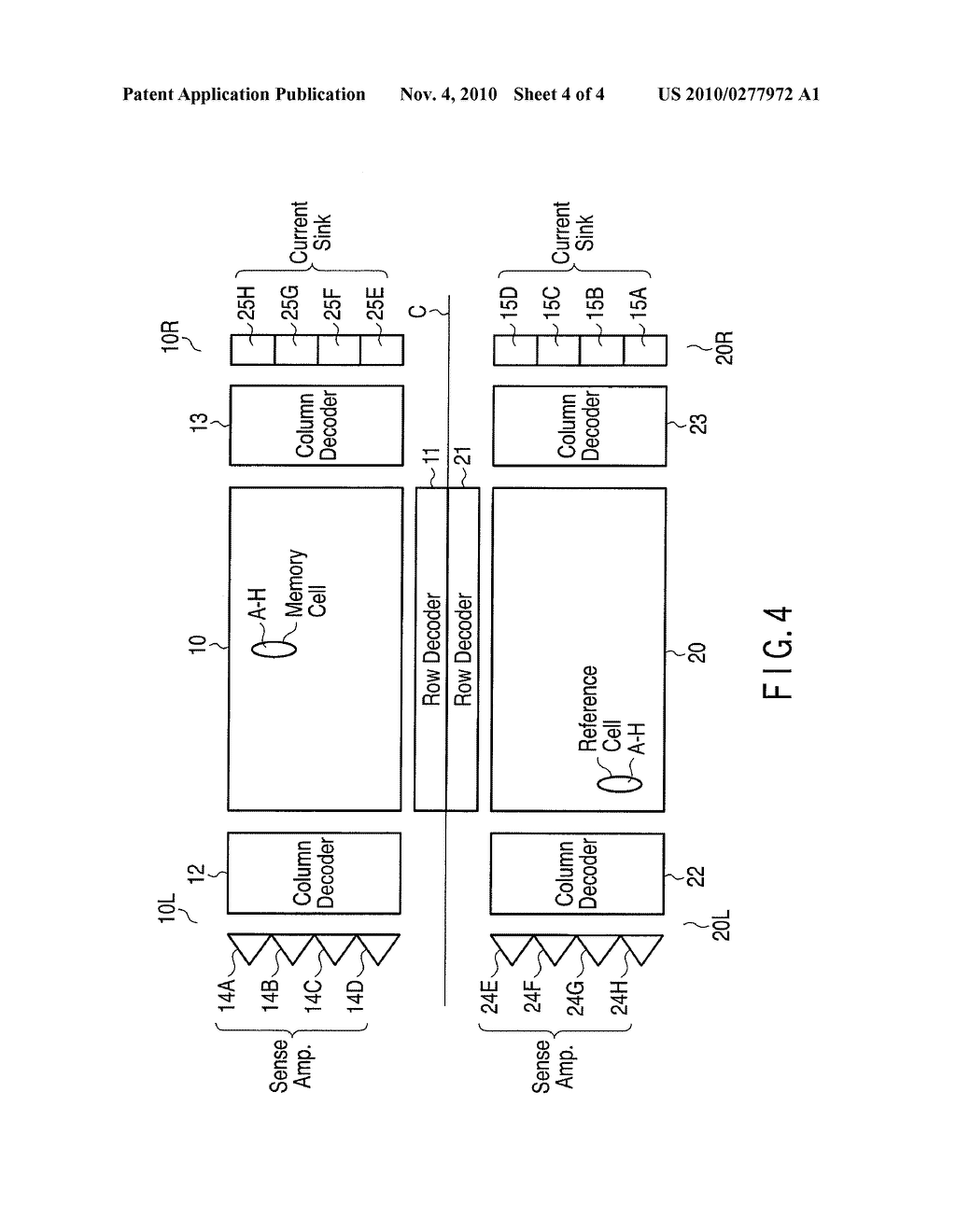 SEMICONDUCTOR MEMORY DEVICE INCLUDING A PLURALITY OF MEMORY CELL ARRAYS - diagram, schematic, and image 05