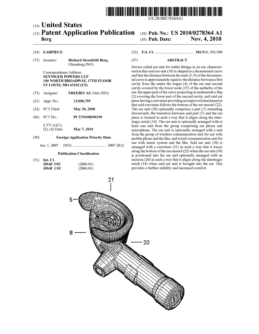 EARPIECE - diagram, schematic, and image 01