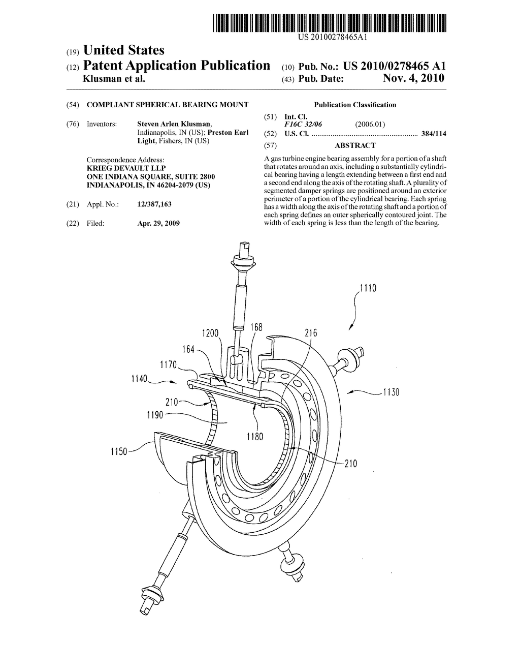 Compliant spherical bearing mount - diagram, schematic, and image 01