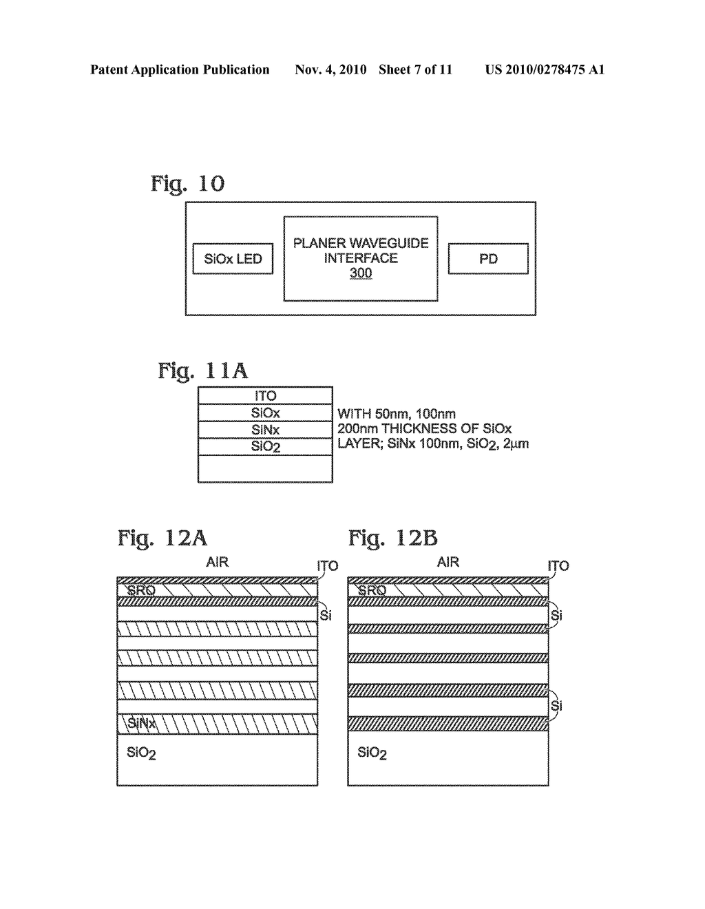 Light Emitting Device and Planar Waveguide with Single-Sided Periodically Stacked Interface - diagram, schematic, and image 08