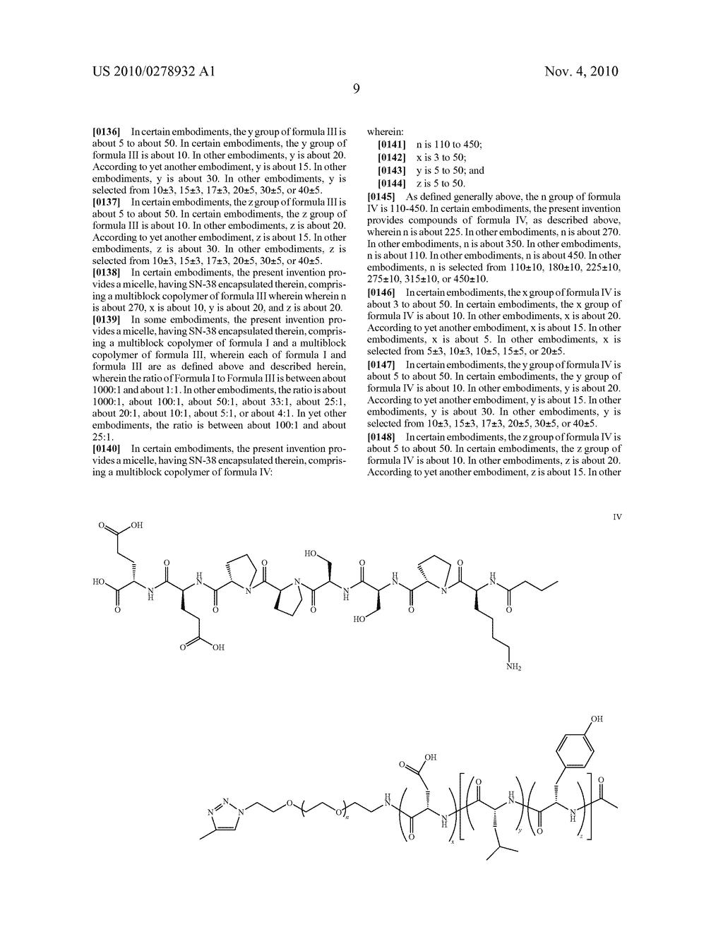 POLYMER MICELLES CONTAINING SN-38 FOR THE TREATMENT OF CANCER - diagram, schematic, and image 54