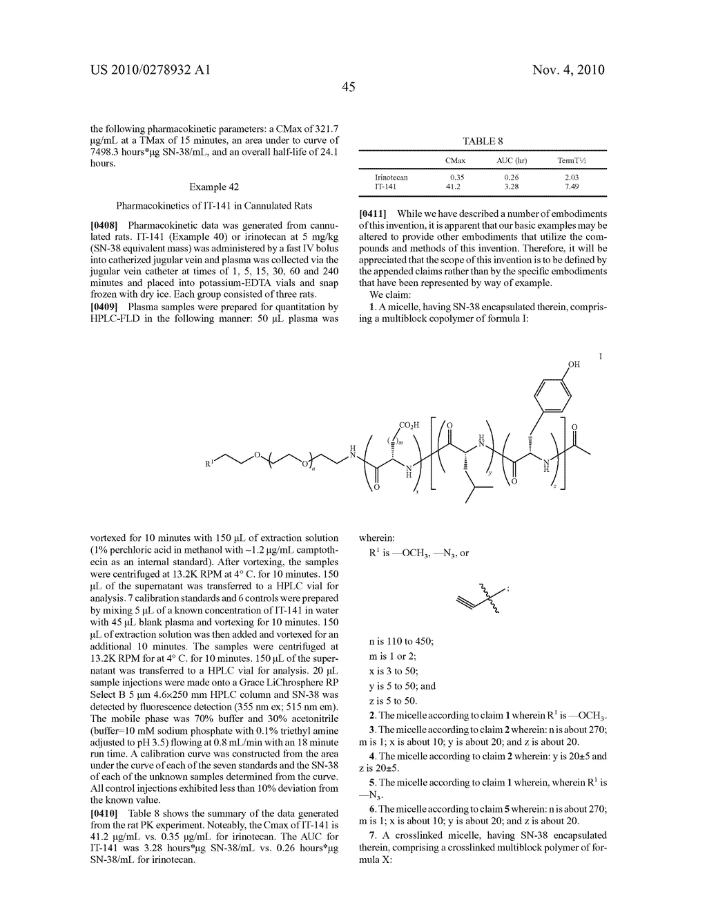 POLYMER MICELLES CONTAINING SN-38 FOR THE TREATMENT OF CANCER - diagram, schematic, and image 90