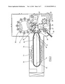 Apparatus for Blow Molding Containers, Comprising Transport Elements With Two Gripper Arms diagram and image