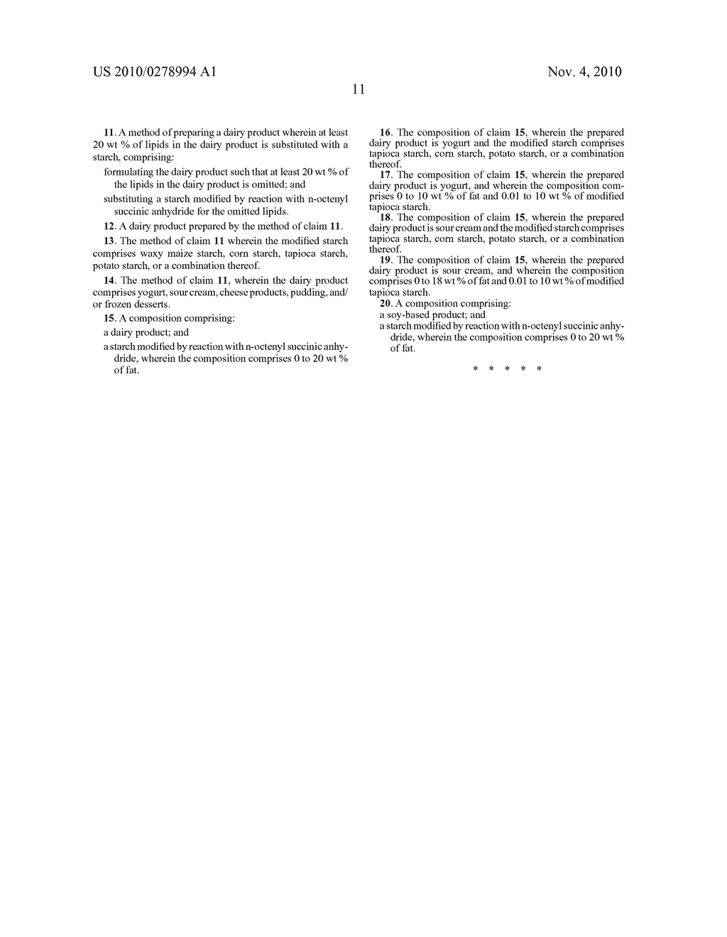 NOSA-MODIFIED STARCH AS AN ADDITIVE IN DAIRY PRODUCTS - diagram, schematic, and image 12