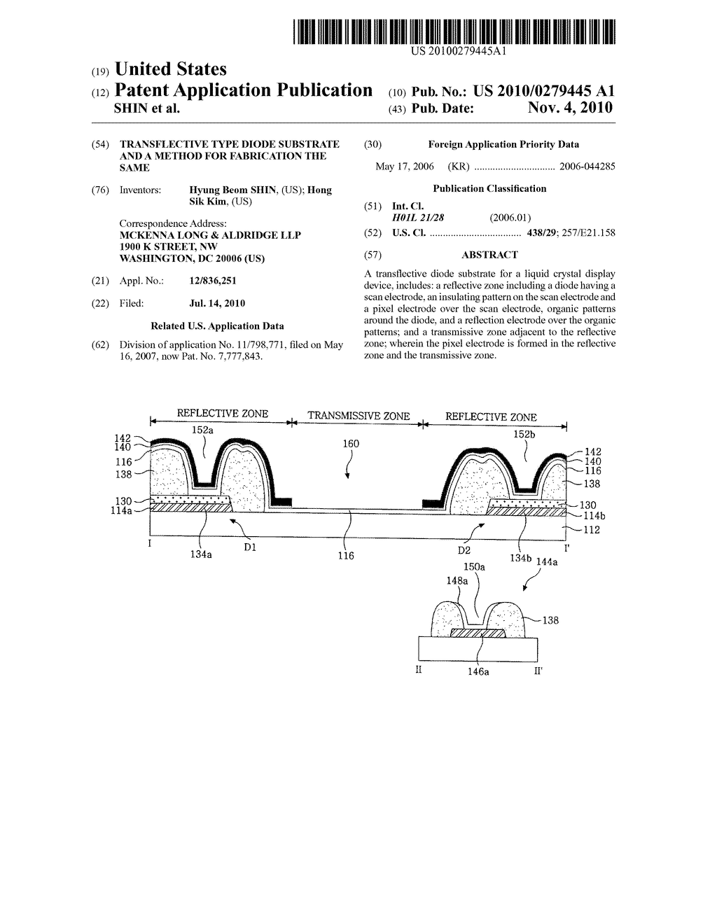 TRANSFLECTIVE TYPE DIODE SUBSTRATE AND A METHOD FOR FABRICATION THE SAME - diagram, schematic, and image 01