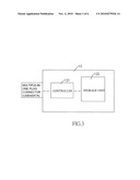 A STORAGE DEVICE WITH A CASING WITH A PLUG MOVABLE PARALLEL TO A SECOND PLUG IN THE CASING diagram and image