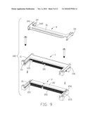 STACKED CARD EDGE CONNECTOR ASSEMBLY HAVING EJECTOR FOR REMOVING INSERTED CARDS SIMULTANEOUSLY diagram and image