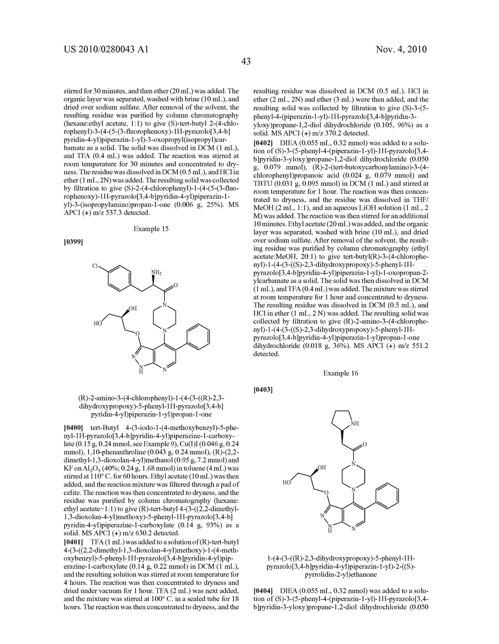 PYRAZOLOPYRIDINES AS KINASE INHIBITORS - diagram, schematic, and image 44