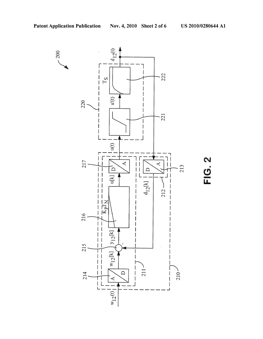METHOD FOR DETERMINING AT LEAST ONE CONTROL PARAMETER OF A CONTROL ELEMENT IN A WEB TENSION CONTROL CIRCUIT FOR A PROCESSING MACHINE - diagram, schematic, and image 03