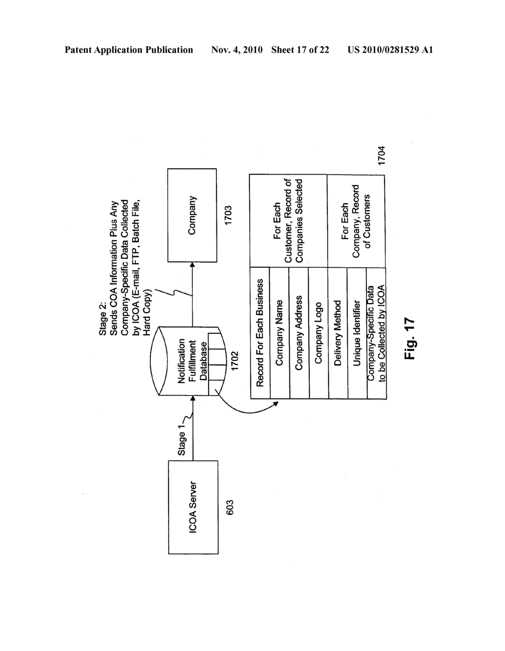 SYSTEMS AND METHODS FOR PROVIDING CHANGE OF ADDRESS SERVICES OVER A NETWORK - diagram, schematic, and image 18