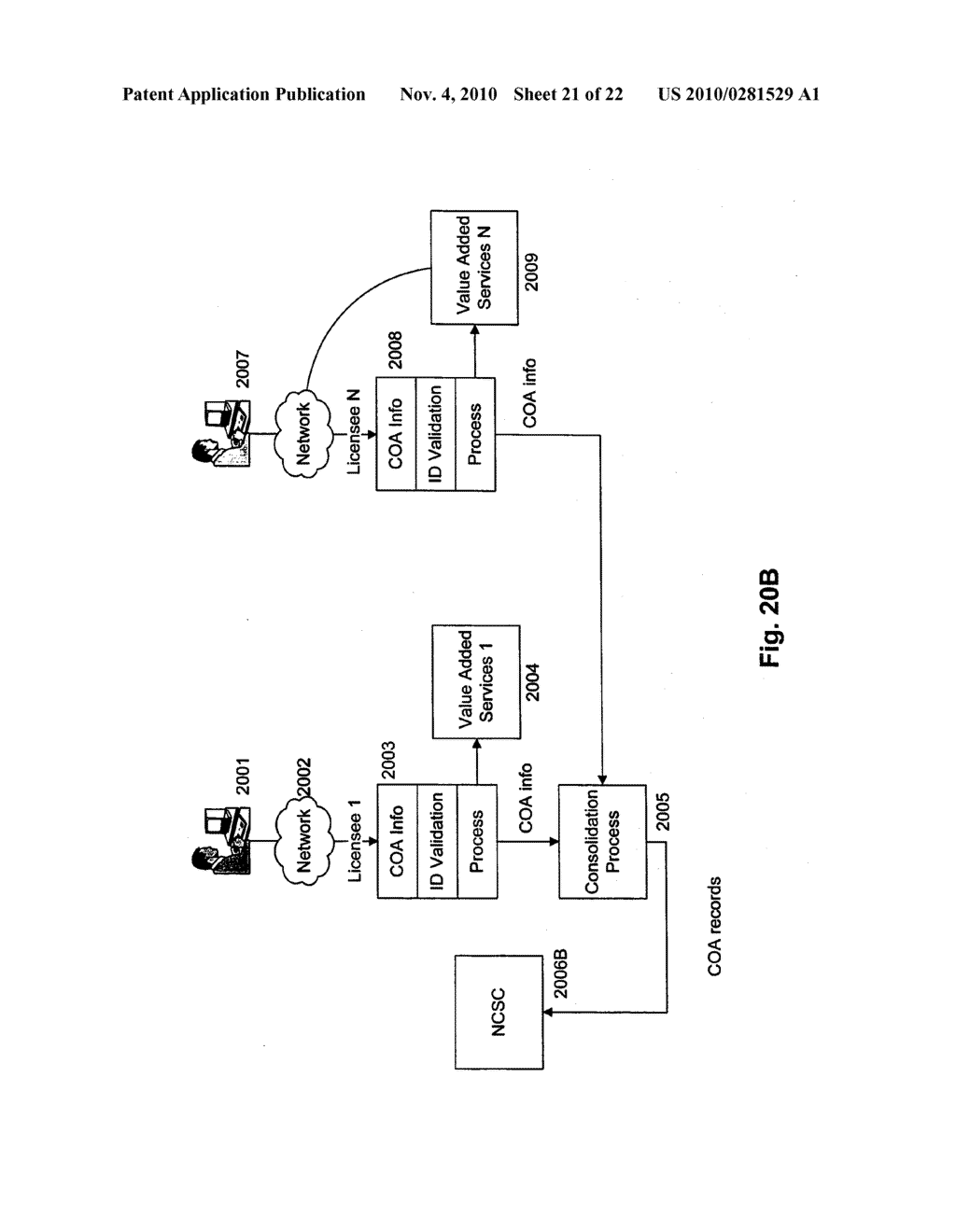SYSTEMS AND METHODS FOR PROVIDING CHANGE OF ADDRESS SERVICES OVER A NETWORK - diagram, schematic, and image 22