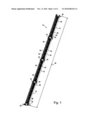 Connection assembly for a modular footbridge diagram and image