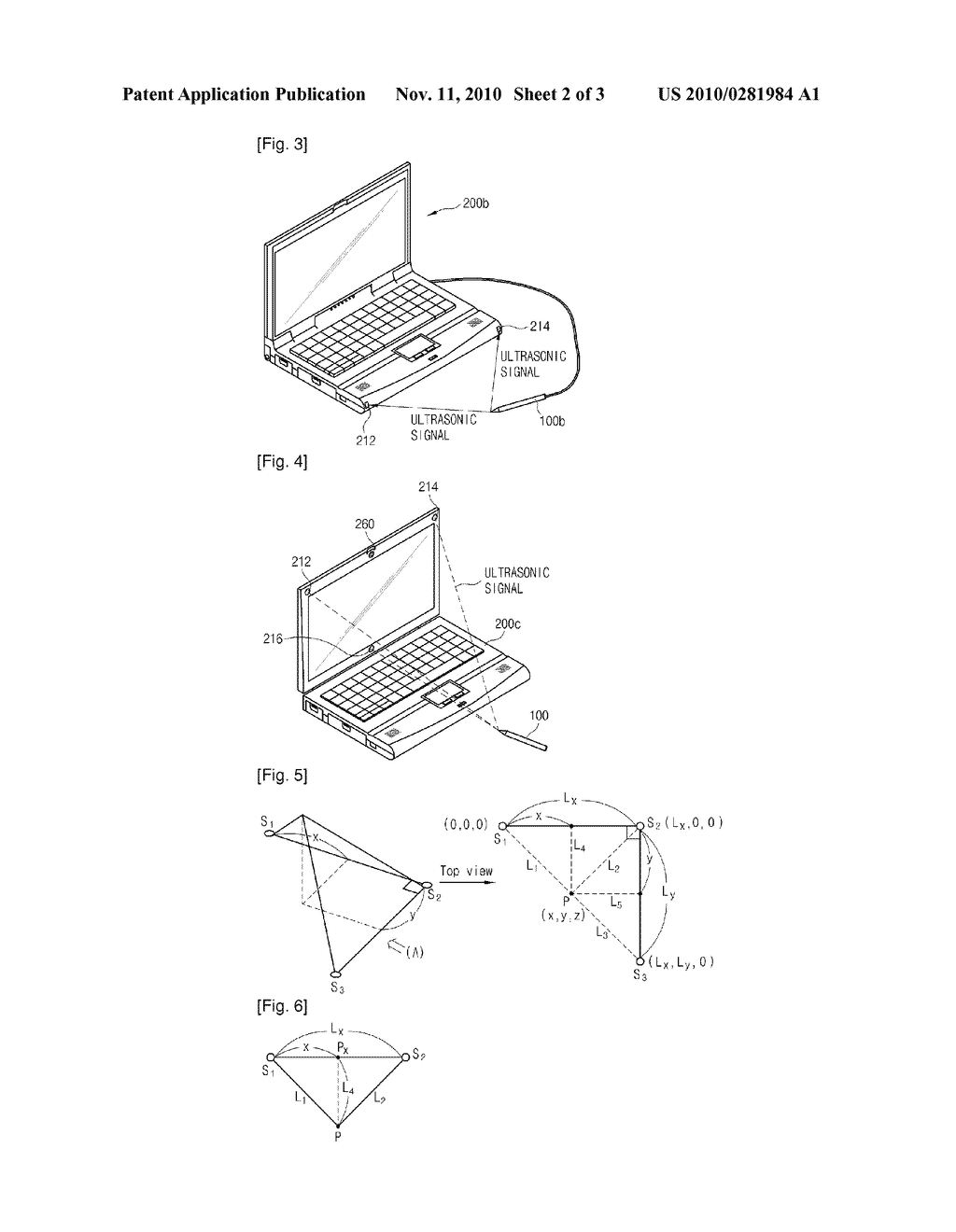 METHOD AND APPARATUS FOR MEASURING POSITION OF THE OBJECT USING MICROPHONE - diagram, schematic, and image 03
