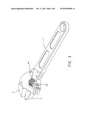 Adjustable wrench diagram and image