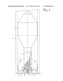 ARRANGEMENT FOR SUPPORTING MORTAR SHELL INTO BREECH-LOADING WEAPON BARREL diagram and image