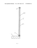 DESK WHICH HAS COMBINED VERTICAL TYPE LEGS diagram and image