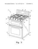 FRONT CONTROLS FOR GAS COOKING RANGE diagram and image
