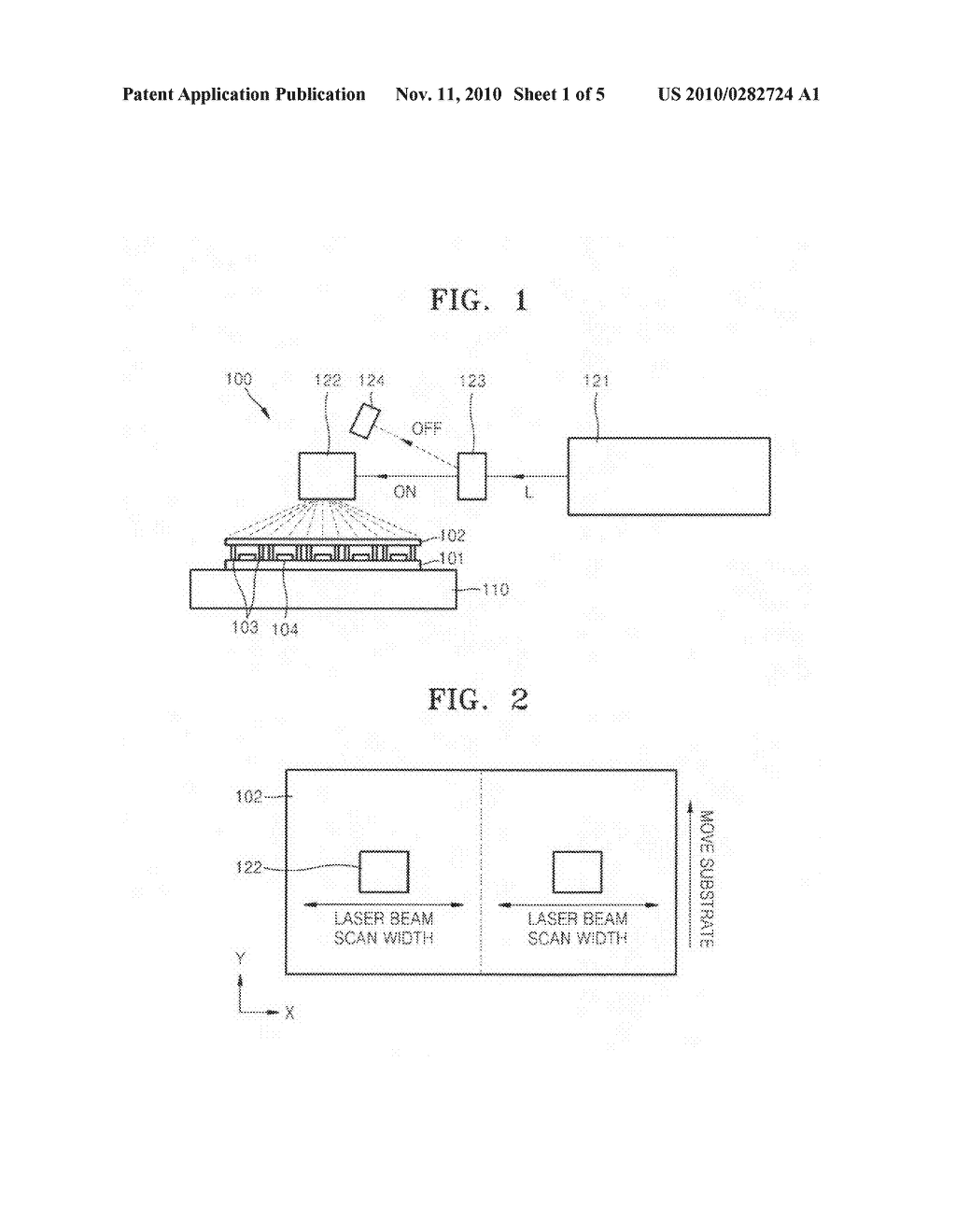 Laser irradiation apparatus and method of manufacturing display device using the same - diagram, schematic, and image 02