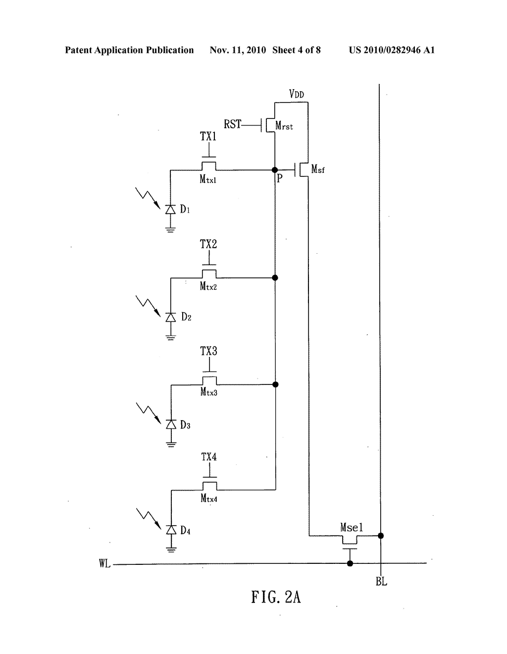 Low Noise Pixel Readout Circuit with High Conversion Gain - diagram, schematic, and image 05