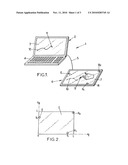 METHOD FOR LOCATING A TOUCH ON A SURFACE AND DEVICE FOR IMPLEMENTING THE METHOD diagram and image